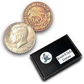 Ted's Sterling Magic Scotch and Soda Centavo Coin Trick | Features a genuine US half dollar and Mexican Centavo. A classic close-up magic illusion.