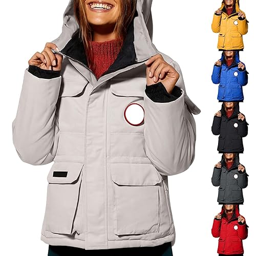 women's jackets, Winter Jackets For Women uk Quilted Solid Color Puffer Coats Ladies Lightweight Waterproof Jacket Fur Hood Plus Size Trench Coat Outwear Outfits Clothing