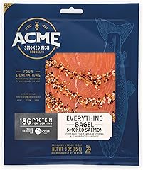 Acme Smoked Fish Everything Bagel Cold Smoked Atlantic Salmon, 3 Ounce
