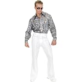 Fun World Costumes White Disco Pants for Adults
