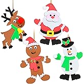 Ready 2 Learn Christmas Crafts | Create Your Own Christmas Characters | Set of 4 | Holiday Ornaments and Decorations for Tree