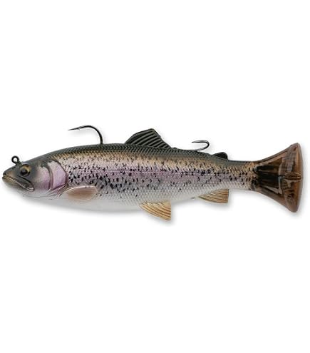 Amazon.com : Savage Gear Pulse Tail Trout RTF Fishing Bait, 7 oz, Ghost  Trout, Realistic Contours, Colors & Movement, Durable Construction, Dual  Heavy-Duty Fishing Hook Rigging, Scent Infused : Sports & Outdoors