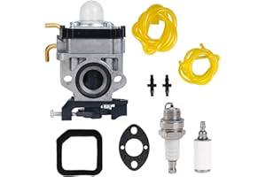 Mikatesi RY38BP 308054129 Carburetor Kit Replaces for Ryobi RY38BP 38cc Backpack Blower Parts with Air Filter Fuel Line Filter Gaskets Kit