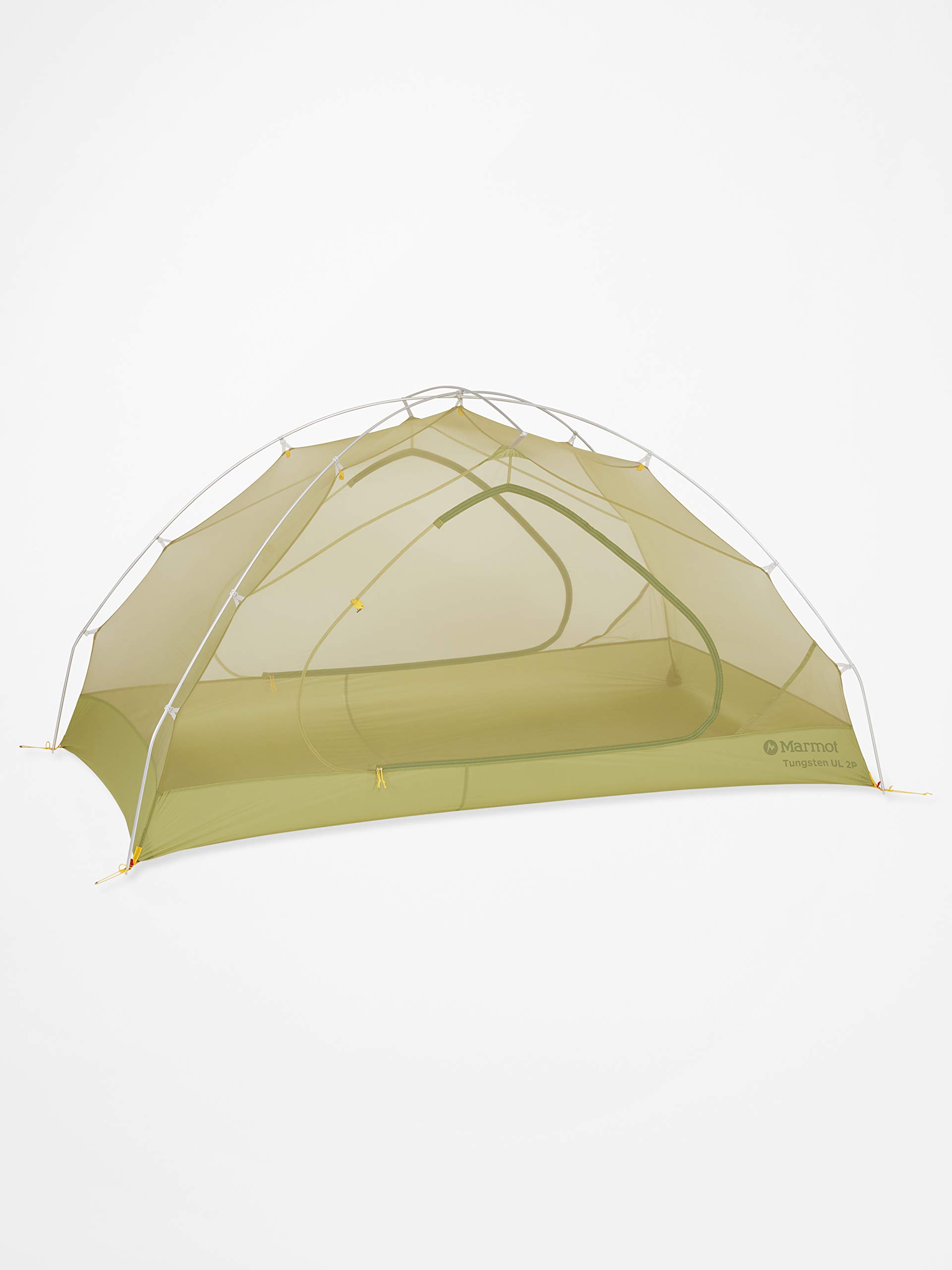 Marmot Tungsten UL 2P, Ultralight 1/2/3/4 person tent, small 1/2/3/4 man trekking tent, camping tent, absolutely waterproof, Wasabi, ONE