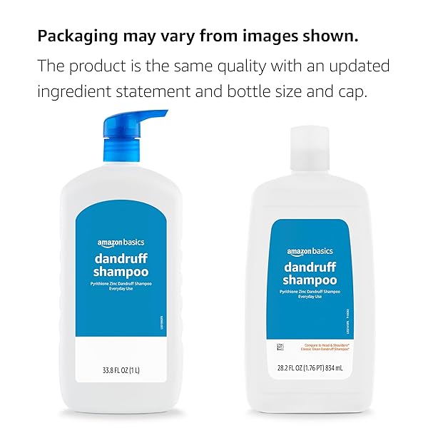 AMAZON BASICS DANDRUFF SHAMPOO FOR NORMAL TO OILY HAIR, 28.2 FLUID OUNCES, 1 PACK
