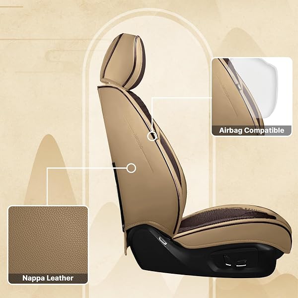 AUTOSEATPROTECTOR LEATHER SEAT COVERS FIT FOR 2009-2025 F150 SEATS, 2011-2025 F250 F350 F450 SEATS, FULL COVERAGE PICKUP TRUCK SEAT COVER (FULL SET WITH PILLOW, BROWN COFFEE)
