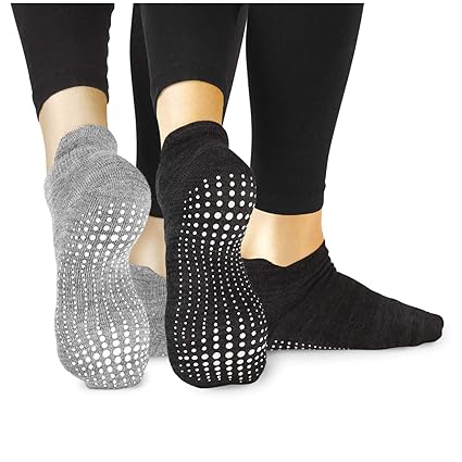 LA Active Yoga Socken - Yoga Pilates Stange Barre Grip Abs Noppen Rutschfeste - Ballet