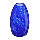 4.75 Inch Handblow Oval Art Glass Shade Covers