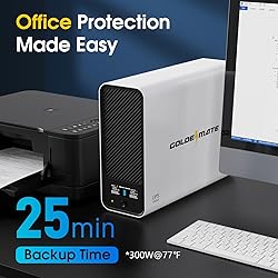 GOLDENMATE 1000VA/600W Lithium UPS Battery Backup