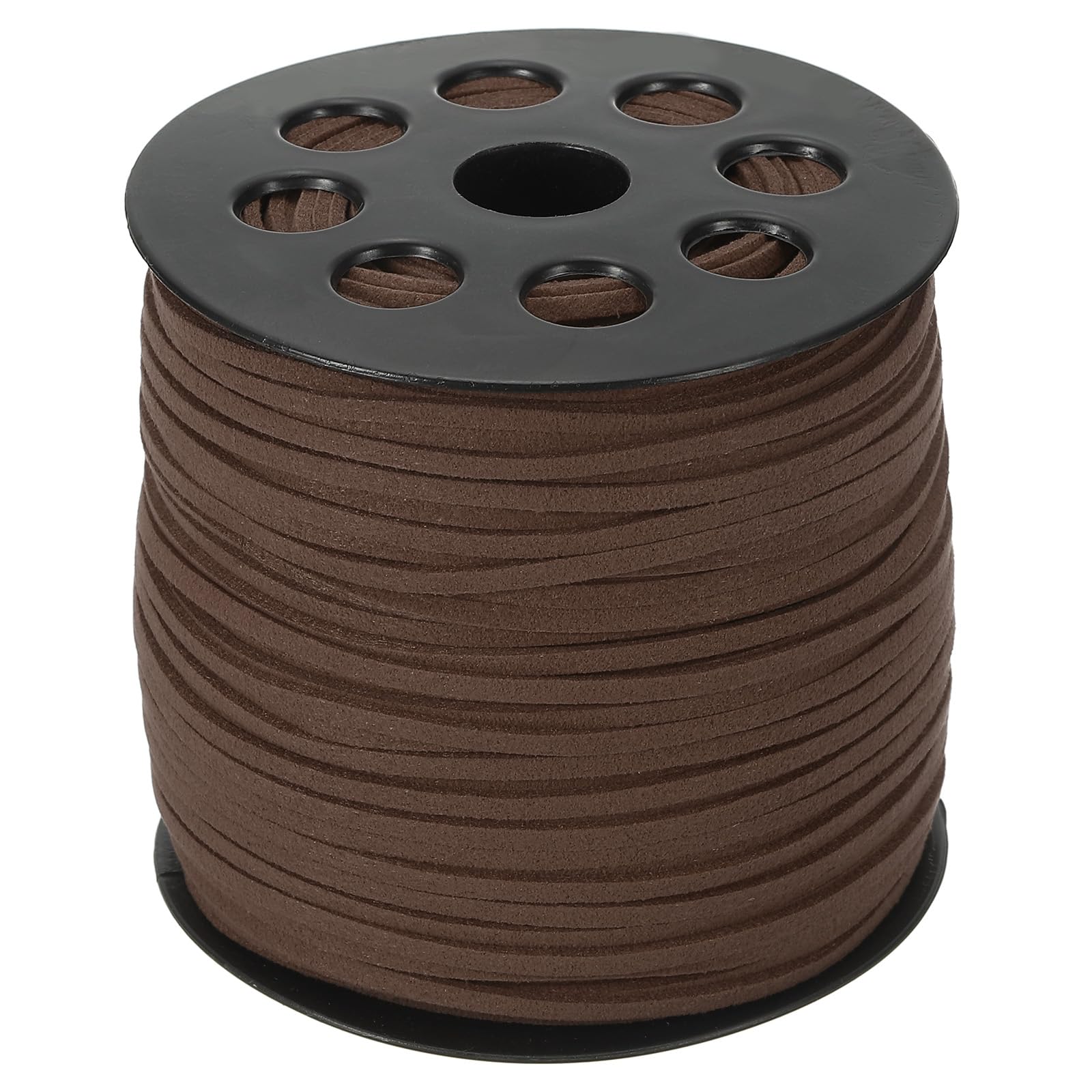 PATIKIL Suede Leather Cord 2.5mm 98 Yard, Faux Suede Cord Flat Leather String with Roll Spool for Necklace Bracelet Beading Jewelry Making, Dark Curry