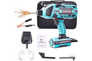 MADEBUT Welder Machine 110v, Handheld Welding Machine 110v with 6 Variable Current Adjustment, IGBT Inverte Portable Welding Machine with Welding Mask, Hand Held Welder Gun with Gloves for "3/32-1/8" Wire Rod