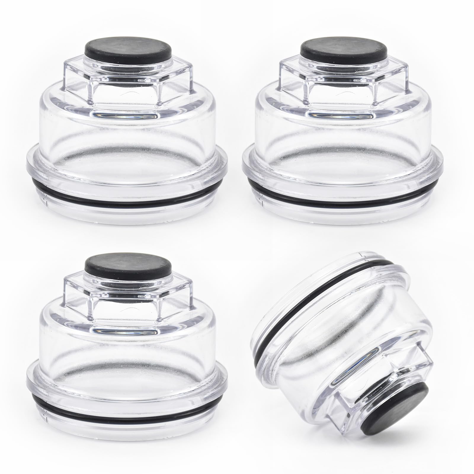 Photo 1 of 4 Pack Oil Cap Kit RG04-250 Compatible with AL-KO/Hayes 10K–16K axles, Hub Cap Replacement