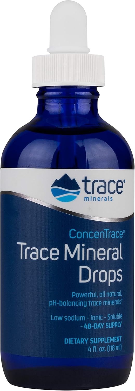Trace Minerals Concentrace Trace Mineral Drops-Glass, 4 Fl Oz (Pack of 1): Health & Personal Care