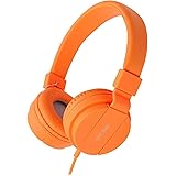 ONTA® gorsun Foldable On Ear Audio Adjustable Lightweight Headphone for kids Cellphones Smartphones Iphone Laptop Computer Mp3/4 Earphones (ORANGE)