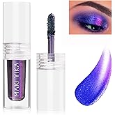 MAKI YIKA Glitter Eyeshadow Purple Liquid Multichrome Eyeshadows Long Lasting Metallic Chameleon Eye Shadow Holographic Eye Topper Glitters (#1 Twilight)