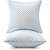 MIULEE 24x24 Pillow Inserts, Memory Foam Cooling Set of 2 Decorative Throw Pillows,Adjustable Premium Stuffer for Sofa Couch Bed and Living Room