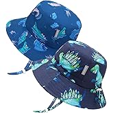 Otoyzy Baby Sun Hat Wide Brim Sun Protective Toddler Kids Beach Bucket Hat Summer for Boys 0-5T