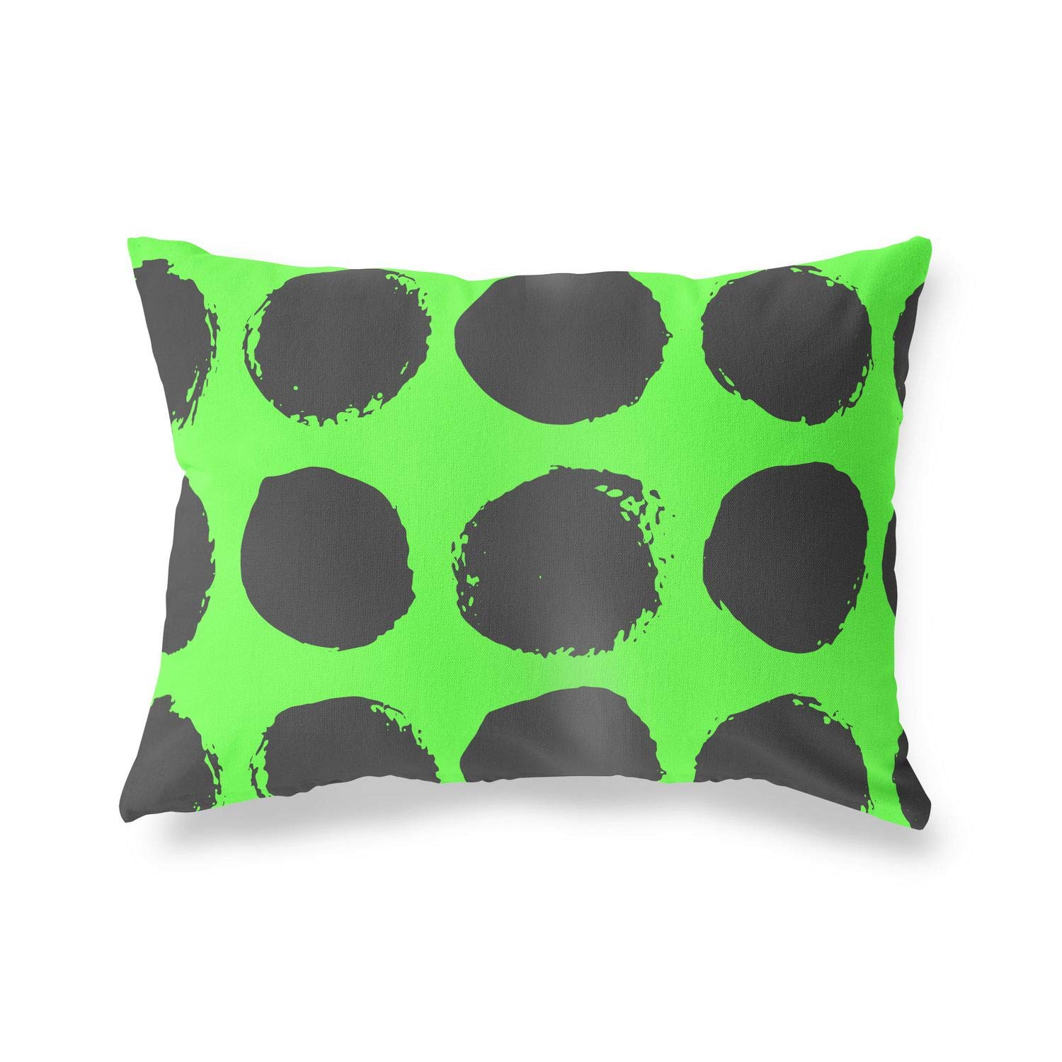 BonaMaison Decorative Cushion Cover, Neon Green Fume Throw Pillow Covers, Home Decorative Pillowcases for Livingroom, Sofa, Bedroom, Size: 45X60 Cm - Designed and Manufactured in Turkey