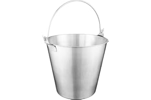 Winco Stainless Steel Utility Pail, 13-Quart