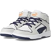 PUMA Unisex-Child Rebound Layup Mid Hook and Loop Shoes (Little Kid) Sneaker