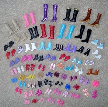 12 Paare Kreative Kombination Barbie Puppe Schuhe Amazon De