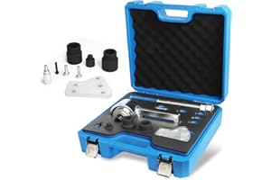 Autory Engine Crankshaft Belt Pulley Removal Tool for Ford 1.0 & 2.0 Ecoboost/Duratec Torque Multiplier Tool with 21mm and 24mm Socket Crankshaft Pulley Tool 1:5 Labor Saving,1/2" Drive 1500Nm