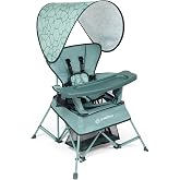 Baby Delight Go with Me Venture Portable Chair | Indoor and Outdoor | Sun Canopy | 3 Child Growth Stages | Garden Green