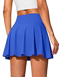 SANTINY 14" Tennis Skirt Golf Skorts with Pockets