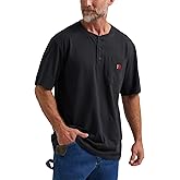 Wrangler Mens Short Sleeve Henley Tee