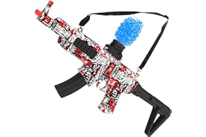 TANSAR Gel Ball Blaster Splat Orby Gun Automatic Toy, Electric Outdoor Play Games for Adults, Outside Activities Toys for Backyard, Garden& Lawn, Birthday Ideas for Ages 14+ Years Old, Red