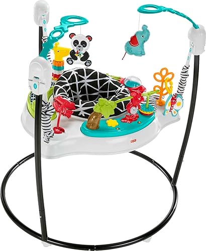 Fisher-Price Baby Bouncer Pink Petals Jumperoo Activity Center with Music  Lights Sounds and Developmental Toys Portable Baby Chair Sit-Me-Up Floor 