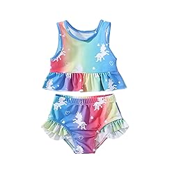 YWFSHOP Toddler Baby Girls Swimsuit Cute Ruffle 2