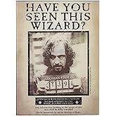 Open Road Brands Harry Potter Sirius Wanted 3D Wood Wall Decor | Vintage Harry Potter Wall Art - Have You Seen This Wizard?