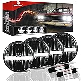 5 3/4 5.75 Inch LED Headlights 4PCS DRL H4