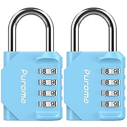 Puroma 2 Pack Combination Lock for Locker 4 Digit