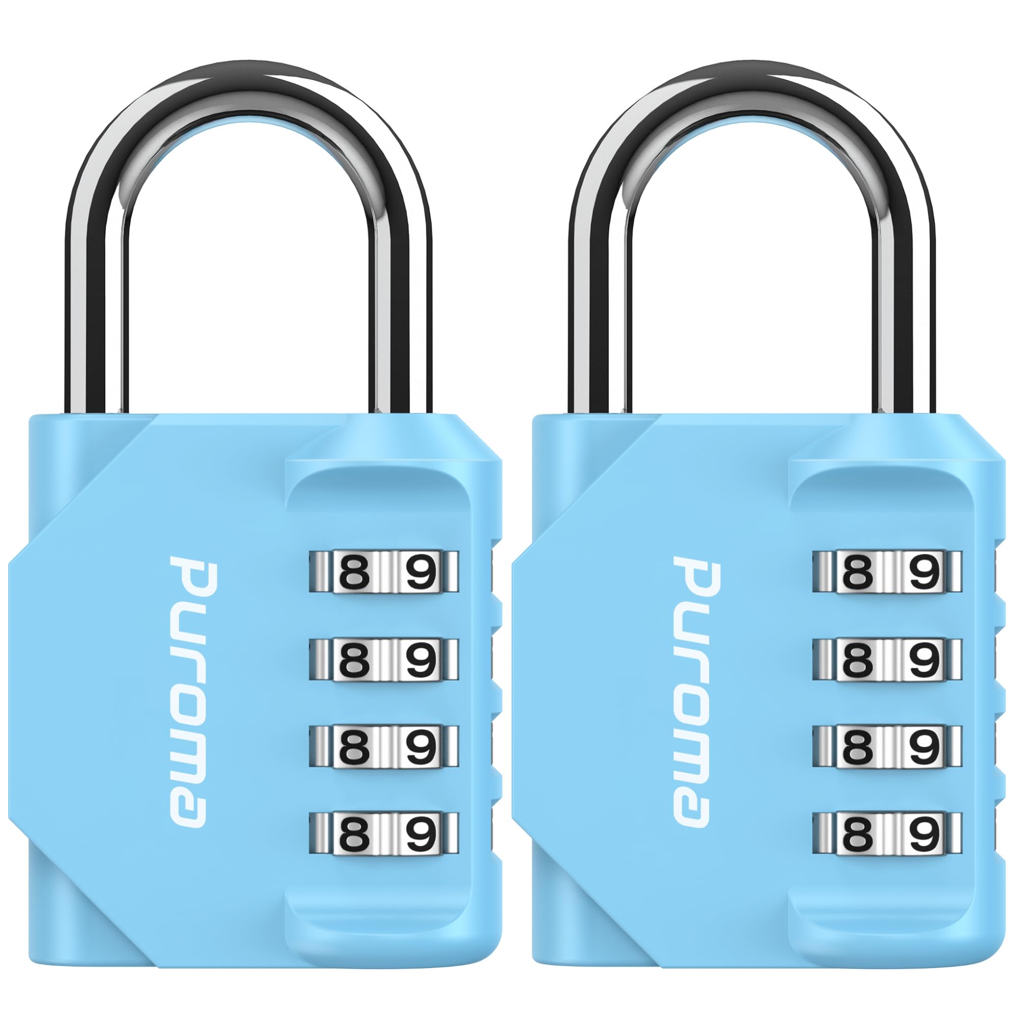 Puroma 2 Pack Combination Lock for Locker 4 Digit