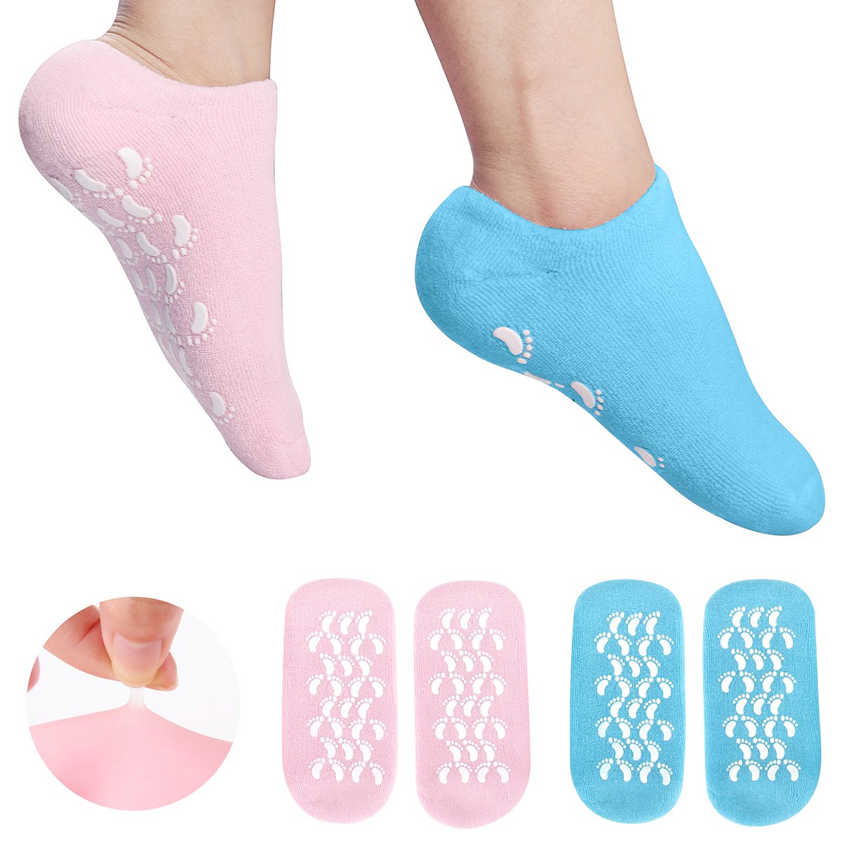 Moisturizing Gel Socks, UltraSoft Original Gel Socks Moisturizing