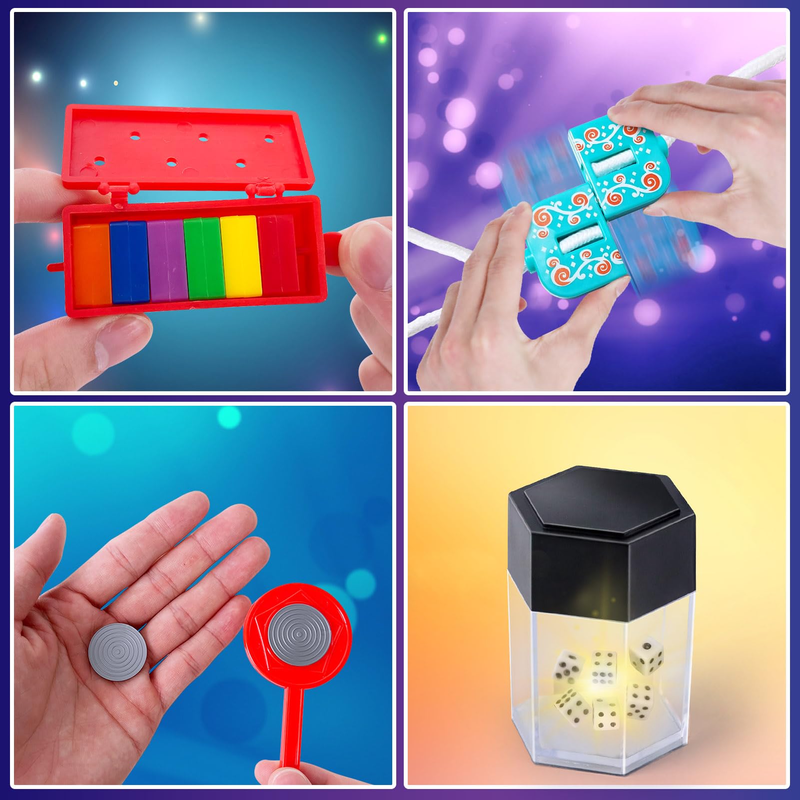 Heyzeibo Magic Kit - 60+ Magic Tricks for Kids, Magician Set with Magic Props & Instruction for Beginners and Kids