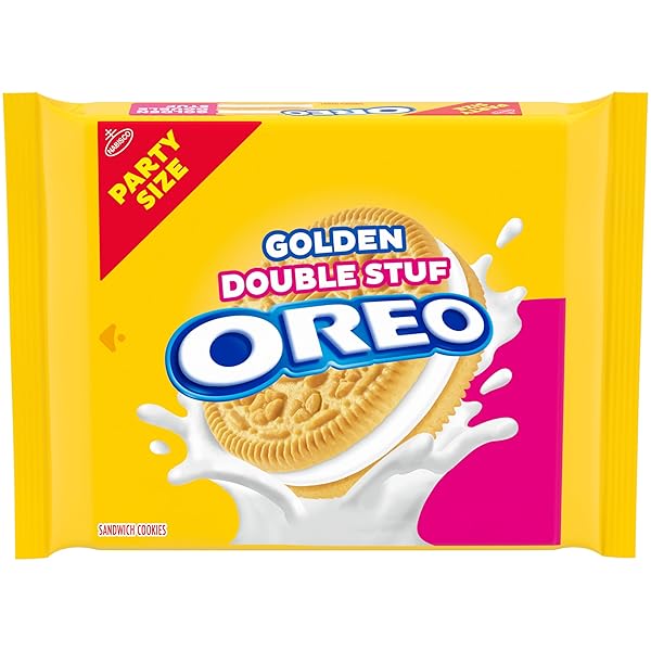 OREO DOUBLE STUF GOLDEN SANDWICH COOKIES, PARTY SIZE, 24.95 OZ