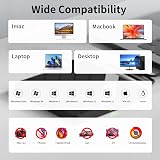 Alxum USB C DVD Drive 8-in-1 SD TF Card Reader CD RW Burner Laptop Mac view 6