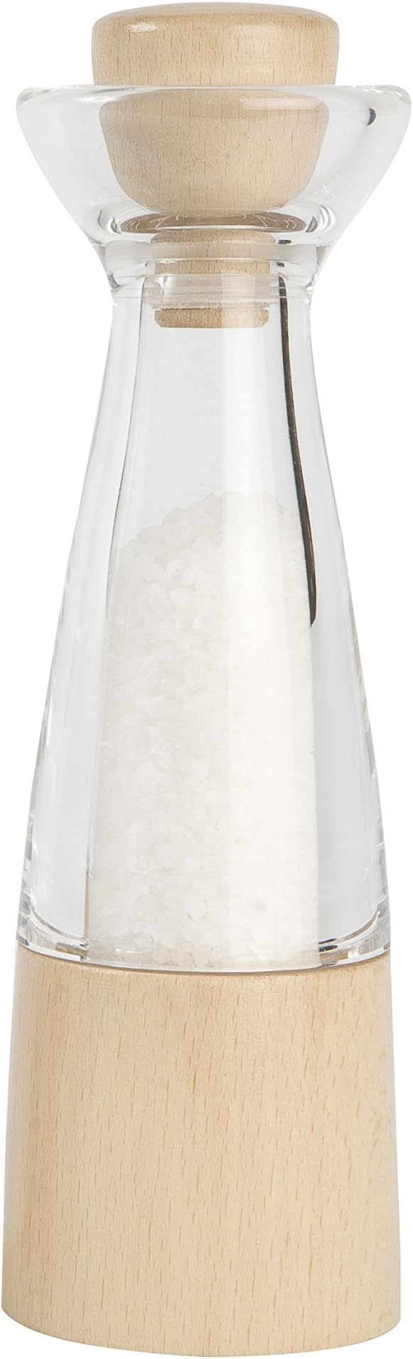 T&G Woodware CrushGrind Beech Salt Mill 20cm FSC Certified Acrylic Mill
