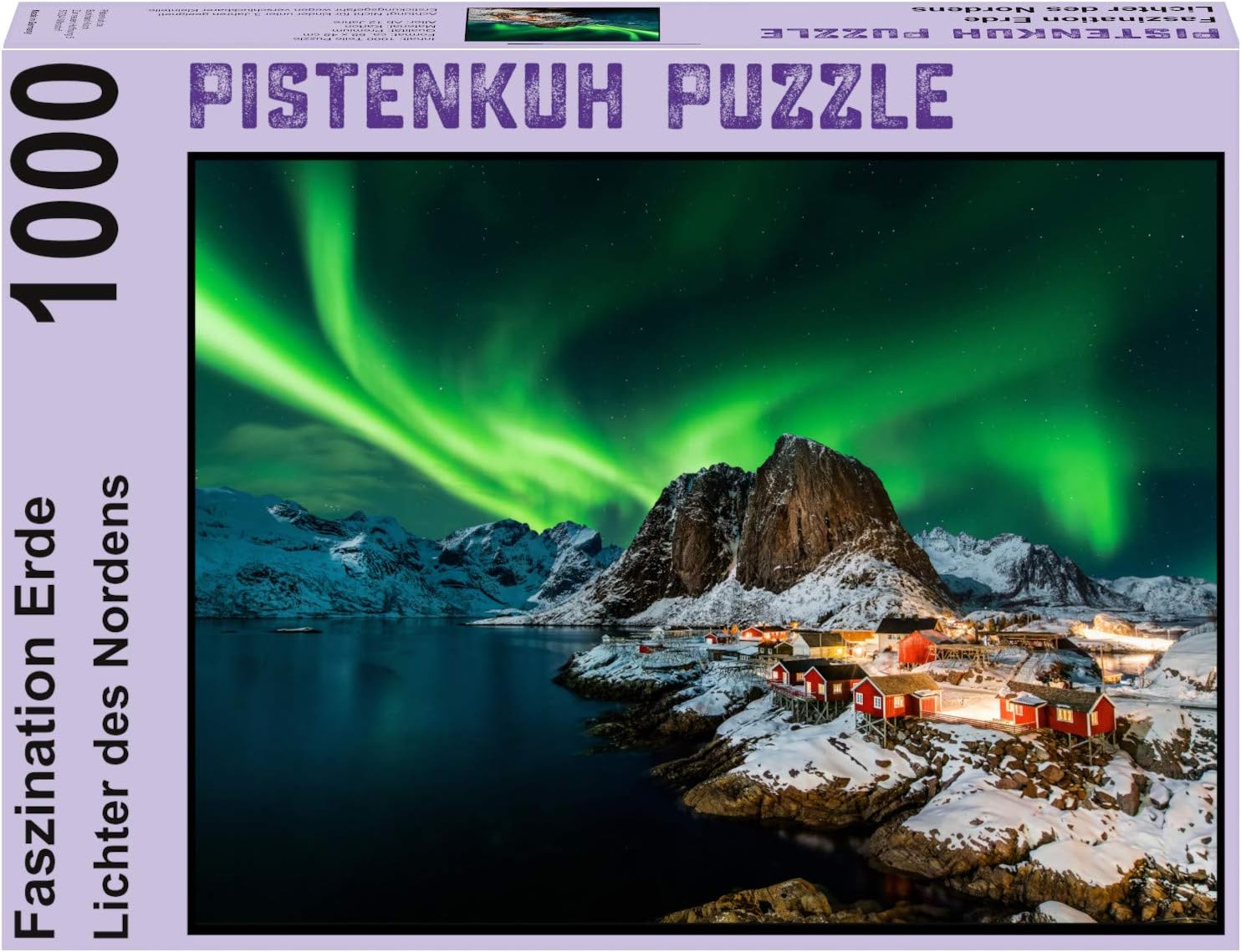 PISTENKUH Puzzle - 1000 Pieces - Fascination Earth - Lights of the North