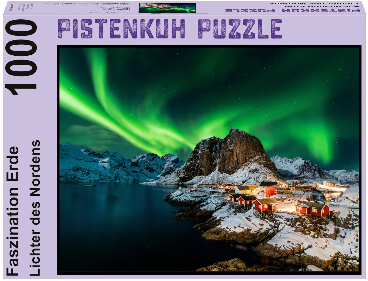 PISTENKUH Puzzle - 1000 Pieces - Fascination Earth - Lights of the North