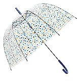 HAOCOO Polka Dot Clear Umbrella,Bubble Transparent