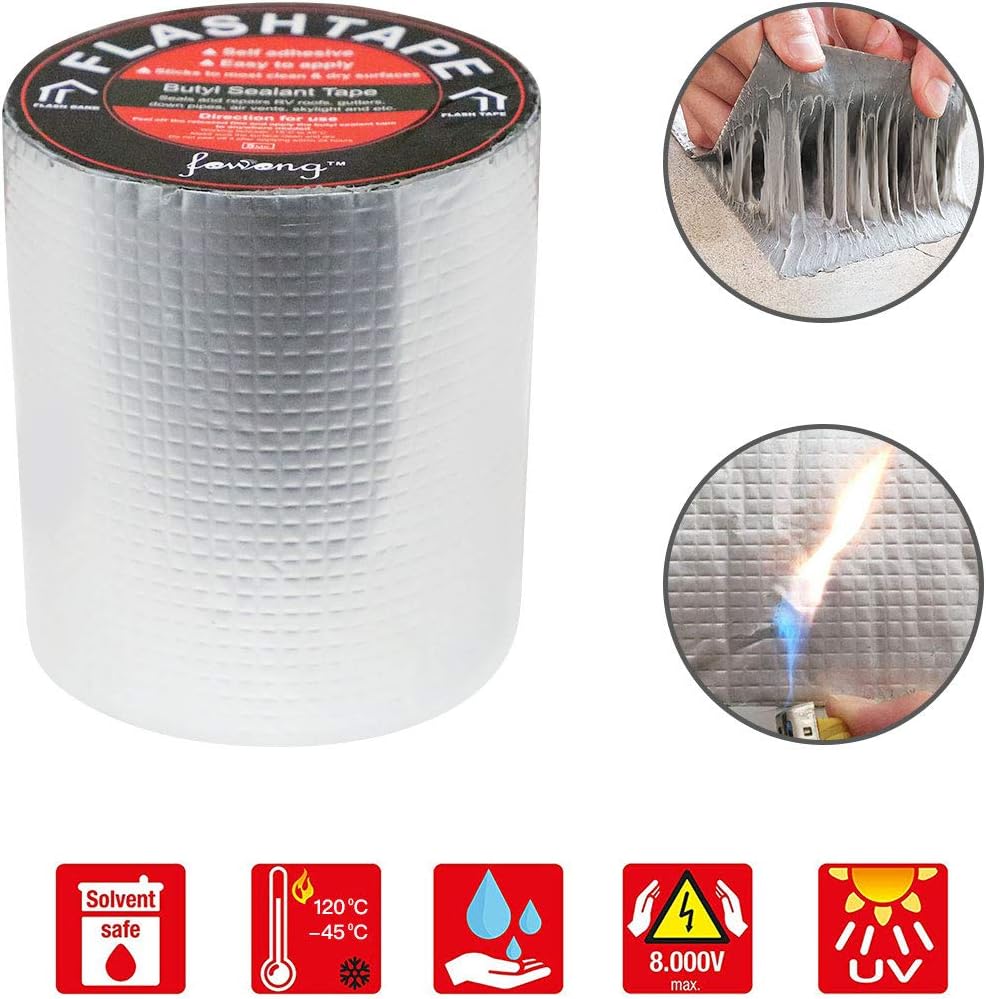 Cintas adhesivas de butilo W Cinta de reparación de recubrimiento de