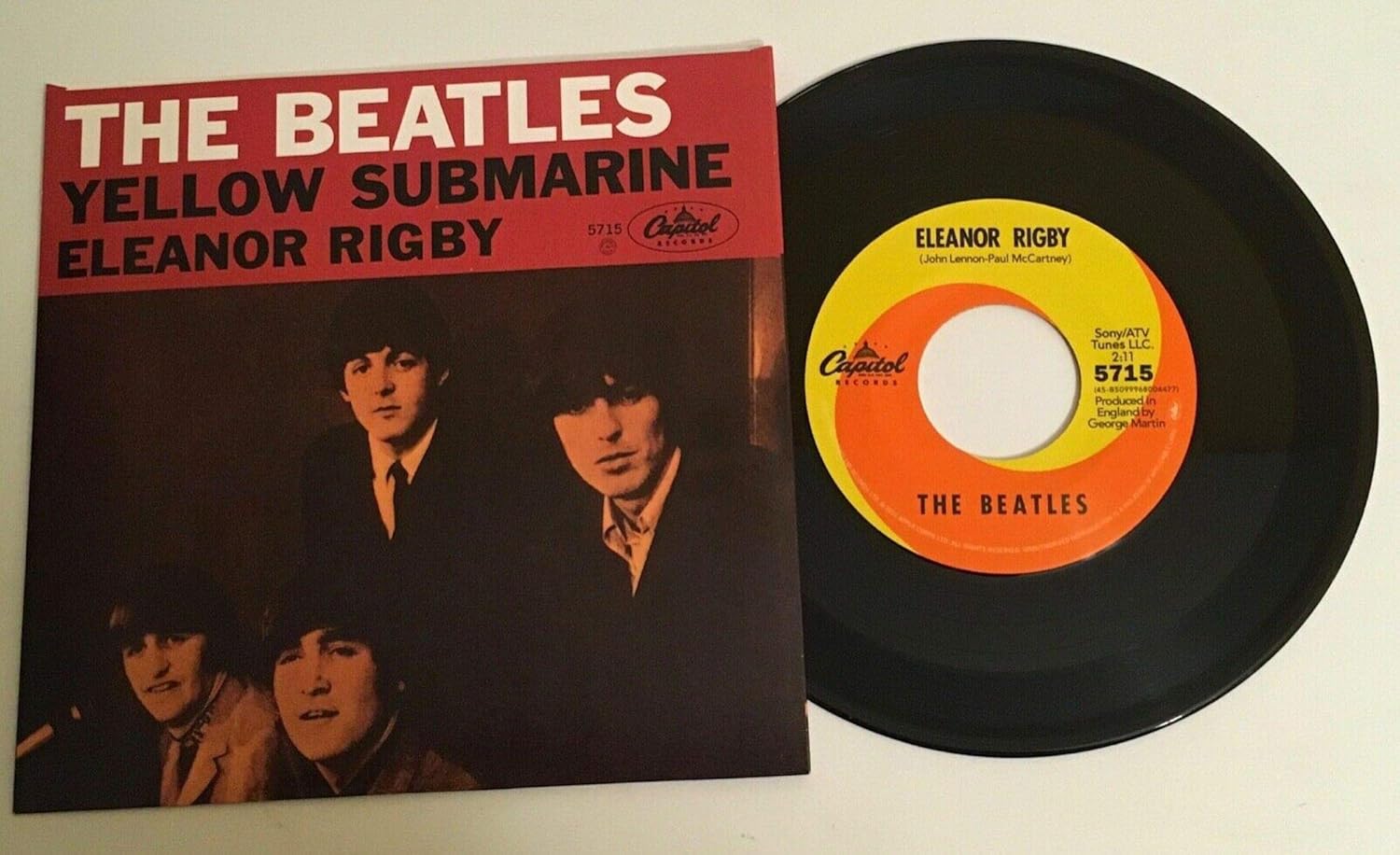  The Beatles / Yellow Submarine 7" 45 rpm with PS 2009 Mint Amazon