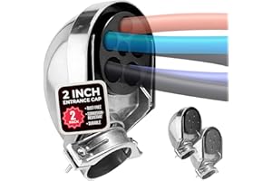 SELECT 2 Pack Lighting 2 Inch Service Entrance Cap, Weather-Resistant Die Cast Aluminum Entrance Heads with Bar Type Clamp, R