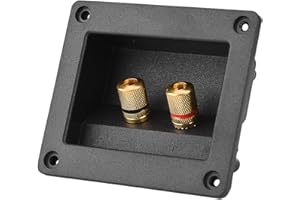 SEROUNDER Speaker Box Terminal Cup DIY 2-Way Speaker Box Terminal Binding Post, Power Speaker Screw-in Terminal Plates Screw Cup Connector for Car/Home Audio DIY