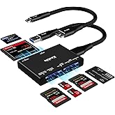 3 Pack] eTECH Collection USB 2.0 All-in-1 Memory Card Reader / Writer -- support SD / SDHC (NOT