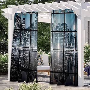 Moderna cortina térmica para ventana para cortinas de jardín, porche